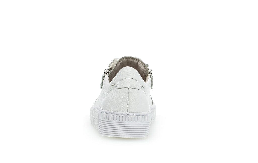 Lace-up Sneakers with Zipper in White Sneaker Gabor 