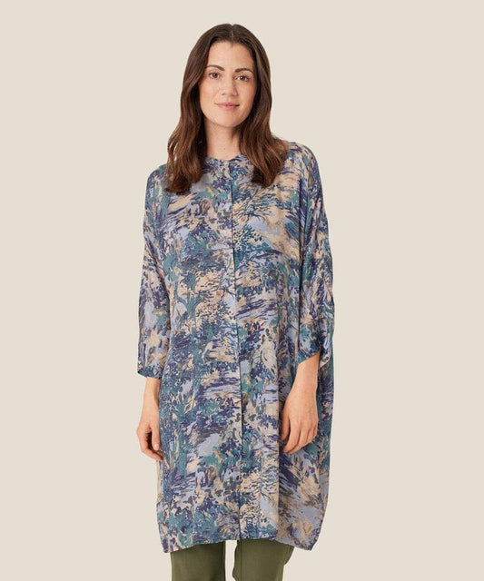 Losetta 3/4 Sleeve Dress in Teal Dress Masai 