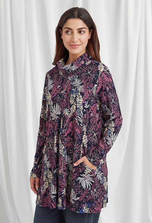 Luna Tunic Forest Print in Multicolour Tunic Adini 