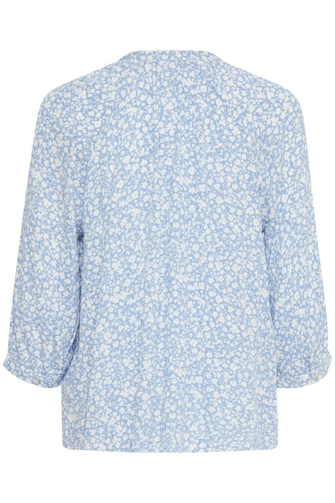 Marrakech Shirt in Della Robbia Blue Flower Shirt Ichi 
