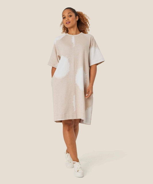 Narva 3/4 Sleeve Dress in Beige Melange Dress Masai 