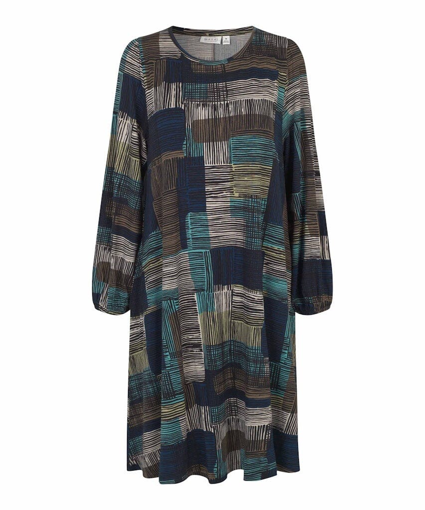 Noam Long Sleeve Dress in Teal Dress Masai 