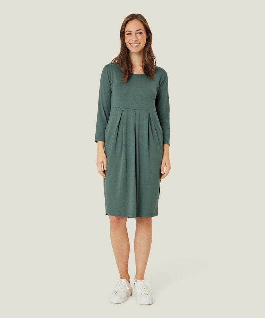 Noma 3/4 Sleeve Dress in Balsam Green Dress Masai 