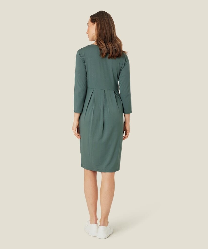 Noma 3/4 Sleeve Dress in Balsam Green Dress Masai 