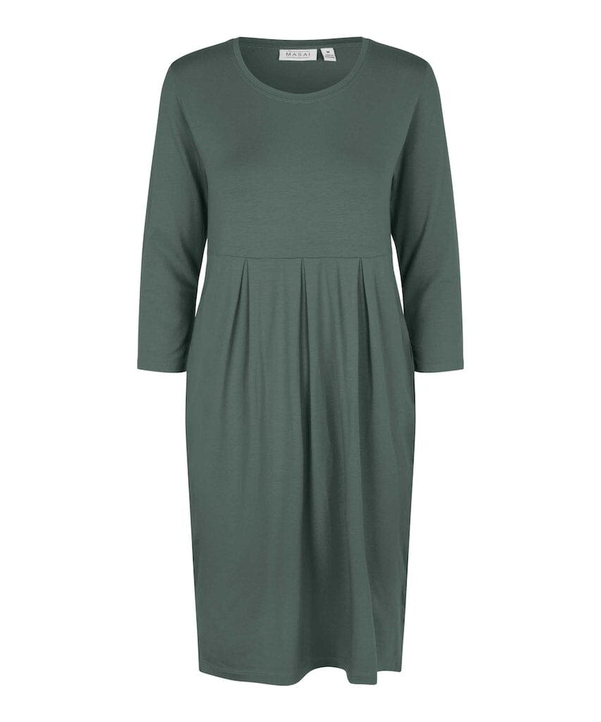 Noma 3/4 Sleeve Dress in Balsam Green Dress Masai 