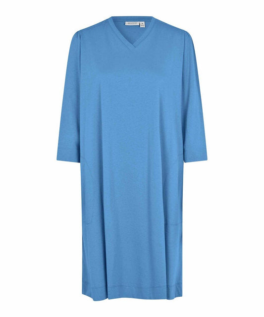 Nulene 3/4 Sleeve Dress in Blue Bonnet Dress Masai 