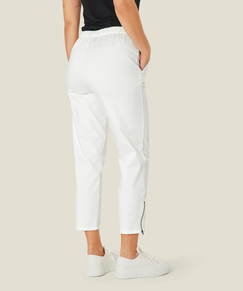 Padme Slim Leg Trousers in Cream Trousers Masai 