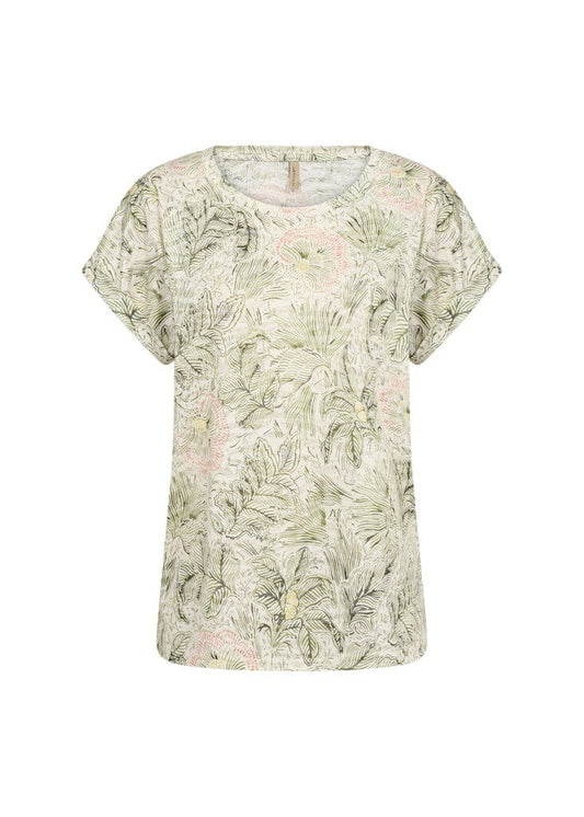 Panike T-Shirt in Thyme Combi T-Shirt Soyaconcept 