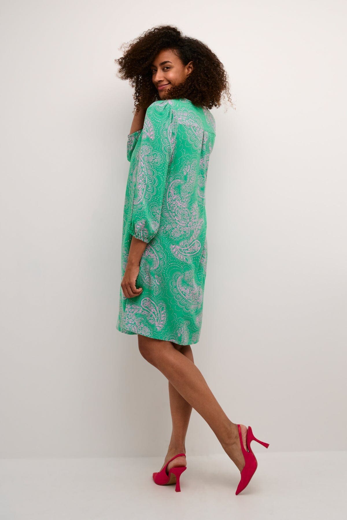 Polly Short Dress in Green Dress Culture 