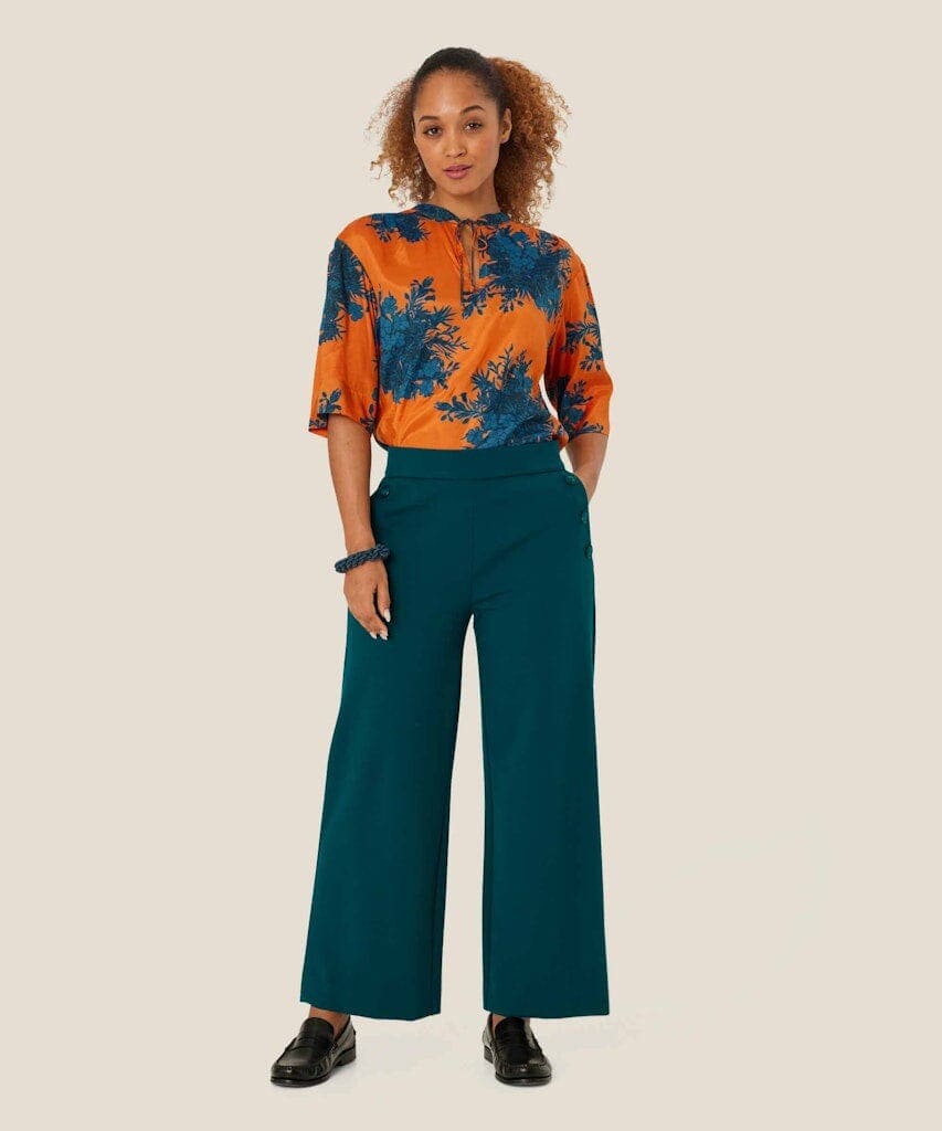 Prisca Wide Trousers in Reflect Pond Trousers Masai 