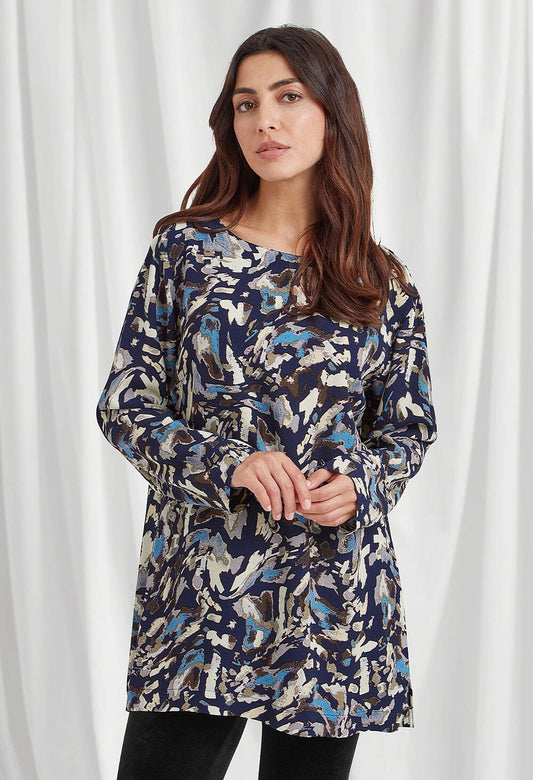 Rana Tunic Autumn Sky Print in Multicolour Tunic Adini 