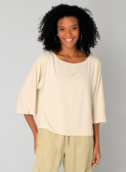 Saloni Top in Bleached Sand Top Yest 