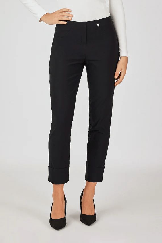 Trousers Bella 09 in Black Trousers Robell 