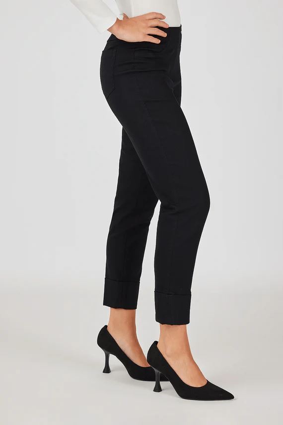 Trousers Bella 09 in Black Trousers Robell 