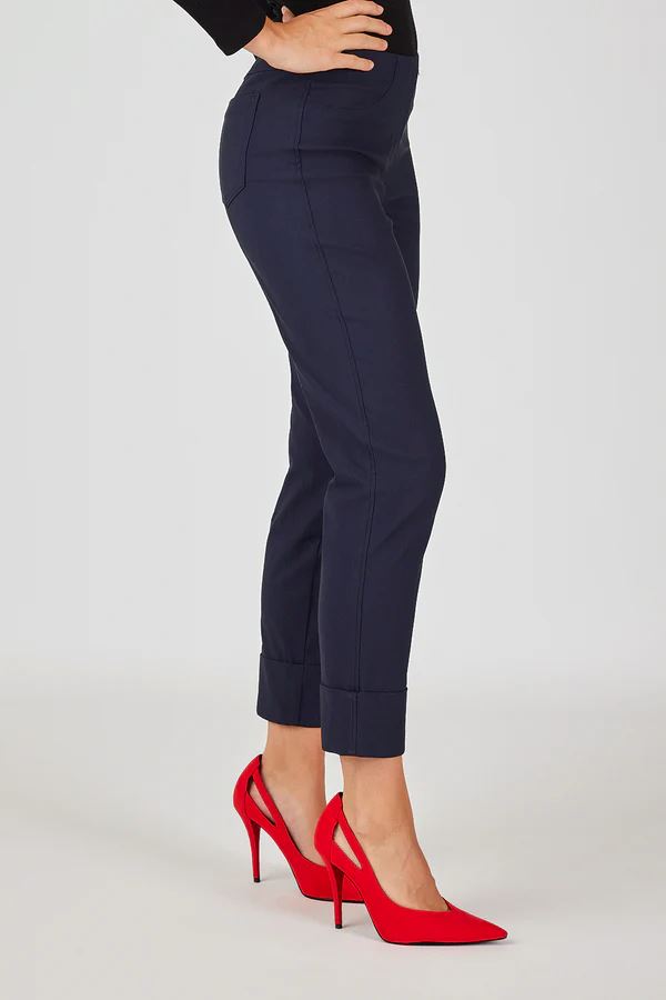 Trousers Bella 09 in Navy Trousers Robell 