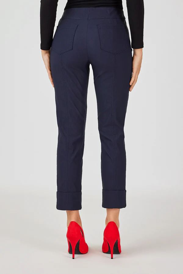 Trousers Bella 09 in Navy Trousers Robell 