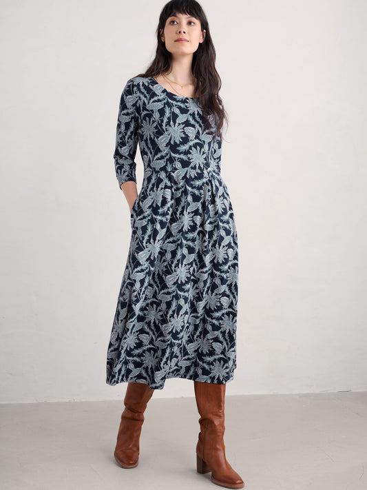 Veronica Dress in Woodcut Thistle Maritime Dress Seasalt 