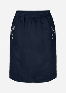 Akila Midi Skirt in Navy - Renaissance Boutiques Ireland