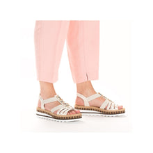 Load image into Gallery viewer, Aleria Sandal in Beige Gold Sandal Rieker 
