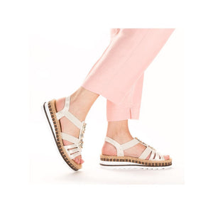 Aleria Sandal in Beige Gold Sandal Rieker 