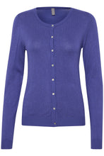 Load image into Gallery viewer, Annemarie Cardigan in Dazzling Blue Melange Cardigan Culture 
