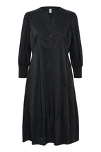 Load image into Gallery viewer, Antoinette 3/4 Sleeve Dress in Black Dress Culture 
