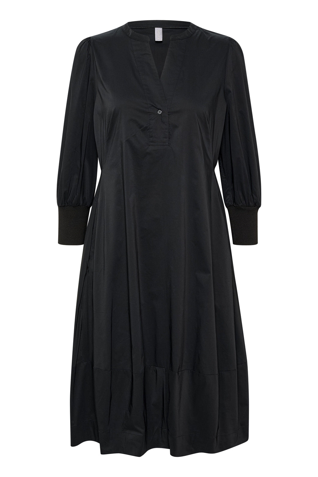 Antoinette 3/4 Sleeve Dress in Black Dress Culture 
