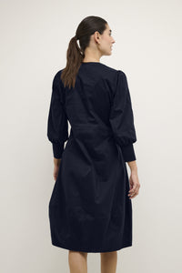Antoinette 3/4 Sleeve Dress in Blue Iris Dress Culture 