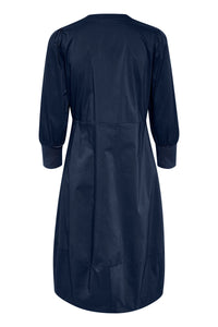 Antoinette 3/4 Sleeve Dress in Blue Iris Dress Culture 
