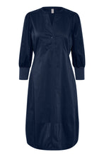 Load image into Gallery viewer, Antoinette 3/4 Sleeve Dress in Blue Iris Dress Culture 
