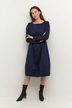 Load image into Gallery viewer, Antoinette Long Sleeve Dress in Blue Iris Dress Culture 
