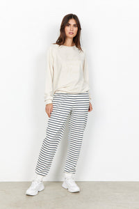 Banu Crew Neck Sweatshirt in Cream Sweatshirt Soyaconcept 