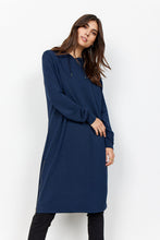 Load image into Gallery viewer, Banu Hoodie Dress in Navy Dress Soyaconcept 
