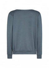 Load image into Gallery viewer, Banu Sweatshirt with Cuffed Sleeve in Slate Sweatshirt Soyaconcept 
