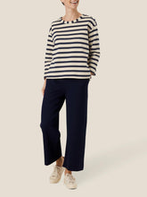 Load image into Gallery viewer, Batu 3/4 sleeve Top in Maritime Blue - Renaissance Boutiques Ireland
