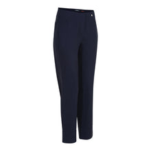Load image into Gallery viewer, Bella Ankle Grazer Trouser with a Cuff in Navy Trousers Robell 
