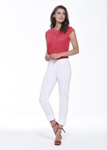 Load image into Gallery viewer, Bella Ankle Grazer Trouser with a Cuff in White Trousers Robell 
