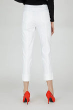 Load image into Gallery viewer, Bella Slim Fit Trouser with a Cuff in White 22 Trousers Robell 
