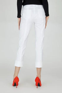 Bella Trouser in White Trousers Robell 
