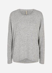 Biara Blouse in Grey Melange Blouse Soyaconcept 