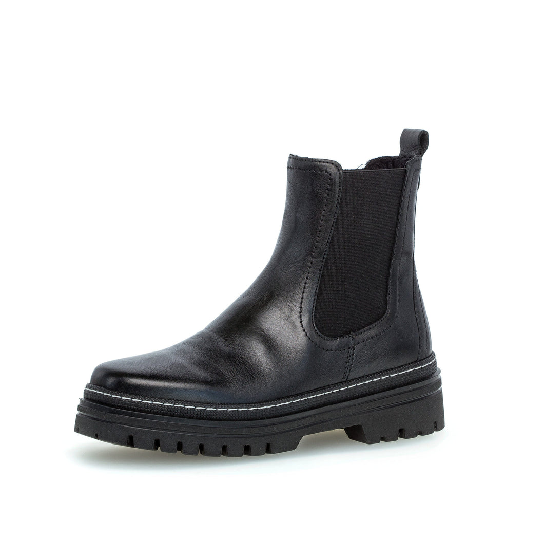 Black Leather Chelsea Boot Footwear Gabor 