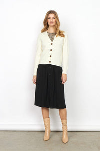 Blissa Cardigan with Buttons in Cream Cardigan Soyaconcept 