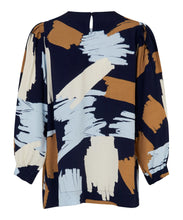 Load image into Gallery viewer, Brisa 3/4 Sleeve Crepe Top in Maritime Blue - Renaissance Boutiques Ireland
