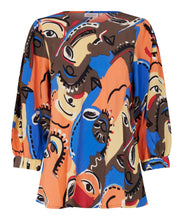 Load image into Gallery viewer, Brisasa 3/4 Sleeve Top in Crocodile - Renaissance Boutiques Ireland
