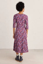 Load image into Gallery viewer, Chacewater 3/4 Sleeve Dress in Magenta Dress Seasalt 
