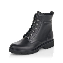 Load image into Gallery viewer, Chunky Sole Lace-up Boot in Black Footwear Rieker 
