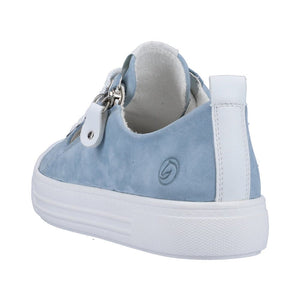 Classic High Zip Sneaker in Powder Blue Sneaker Remonte 