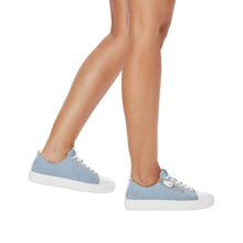 Load image into Gallery viewer, Classic High Zip Sneaker in Powder Blue Sneaker Remonte 
