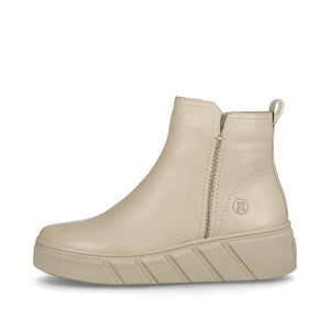Classic Suede-Look Boot with Zipper in Pink Footwear Rieker 