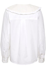Load image into Gallery viewer, CUtulia Long Sleeve Shirt in White Spring Gardenia Blouse Culture 
